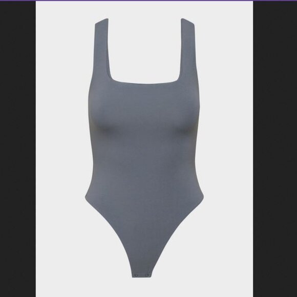 Babaton Tops - NWOT Aritzia Babaton Contour Second-skin Squareneck Sleeveless Bodysuit in Gray